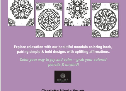 Soothing Bold & Easy Mandalas: Large Print Adult Coloring Book (A Calming Coloring Journey of Mindfulness and Creativity - Great for Adults, Seniors & Kids)
