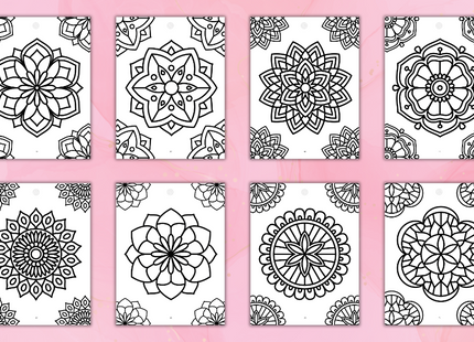 Soothing Bold & Easy Mandalas: Large Print Adult Coloring Book (A Calming Coloring Journey of Mindfulness and Creativity - Great for Adults, Seniors & Kids)